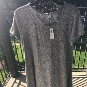 T-Shirt Dress Gray Large Petite